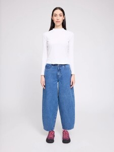 Mazine Damen Jeans Barrel mid blue