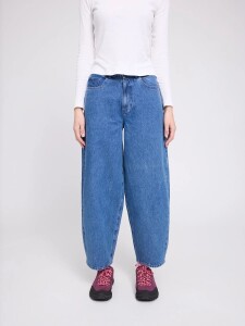 Mazine Damen Jeans Barrel mid blue