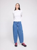 Mazine Damen Jeans Barrel mid blue