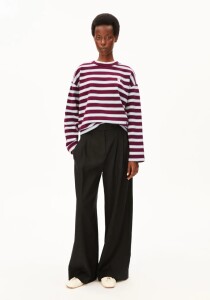 Armedangels Damen Pullover Frankaa Bold Iconic Å velvet red-soft blue-undyed