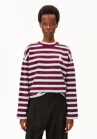 Armedangels Damen Pullover Frankaa Bold Iconic Å velvet red-soft blue-undyed