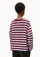 Armedangels Damen Pullover Frankaa Bold Iconic Å velvet red-soft blue-undyed