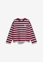 Armedangels Damen Pullover Frankaa Bold Iconic Å velvet red-soft blue-undyed
