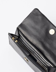 O My Bag Geldbörse Paus Pouch Black Stromboli Leather