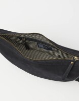 O My Bag Damen Handtasche LEO Crossbody Strap Black Suede