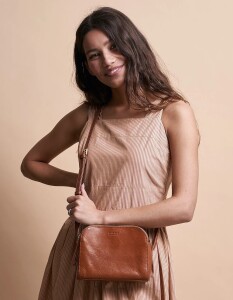 O My Bag Handtasche Emily Stromboli Leather Strap Cognac