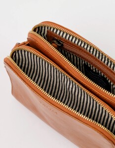 O My Bag Handtasche Emily Stromboli Leather Strap Cognac