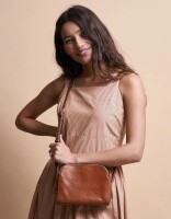 O My Bag Handtasche Emily Stromboli Leather Strap Cognac