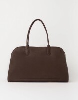 O My Bag Damen Handtasche Alma 13/14" Chocolate Soft Grain