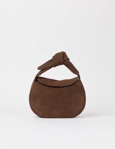 O My Bag Handtasche Coco Croissant Chocolate Suede