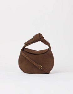 O My Bag Handtasche Coco Croissant Chocolate Suede