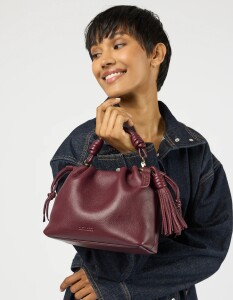 O My Bag Handtasche Kiki midi Dark Cherry Soft Grain