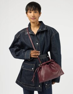 O My Bag Handtasche Kiki midi Dark Cherry Soft Grain