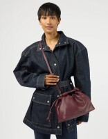 O My Bag Handtasche Kiki midi Dark Cherry Soft Grain
