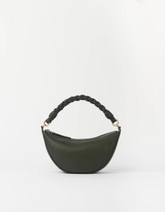 O My Bag Damen Handtasche LEO mini Twisted Handle Moss Soft Grain