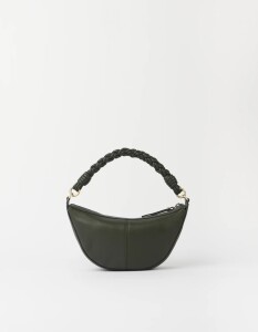 O My Bag Damen Handtasche LEO mini Twisted Handle Moss Soft Grain