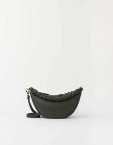 O My Bag Damen Handtasche LEO mini Twisted Handle Moss Soft Grain