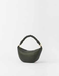O My Bag Damen Handtasche LEO mini Twisted Handle Moss Soft Grain