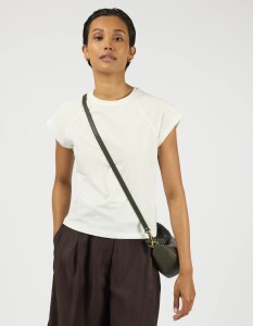 O My Bag Damen Handtasche LEO mini Twisted Handle Moss Soft Grain