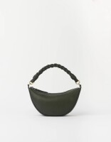 O My Bag Damen Handtasche LEO mini Twisted Handle Moss Soft Grain