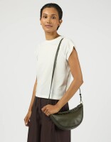 O My Bag Damen Handtasche LEO mini Twisted Handle Moss Soft Grain