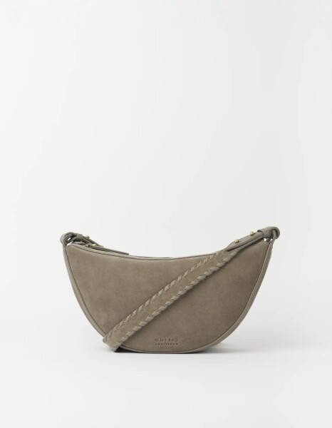 O My Bag Damen Handtasche LEO midi Crossbody Strap Clay Suede