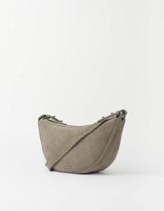 O My Bag Damen Handtasche LEO midi Crossbody Strap Clay Suede