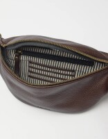 O My Bag Gürteltasche Niko Bum Bag w/Webbing Strap Striped chocolate brown