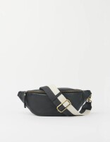 O My Bag Gürteltasche Niko Bum Bag w/Webbing Strap Striped Black Soft Grain