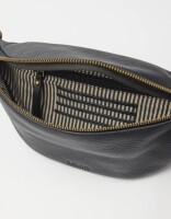 O My Bag Gürteltasche Niko Bum Bag w/Webbing Strap Striped Black Soft Grain