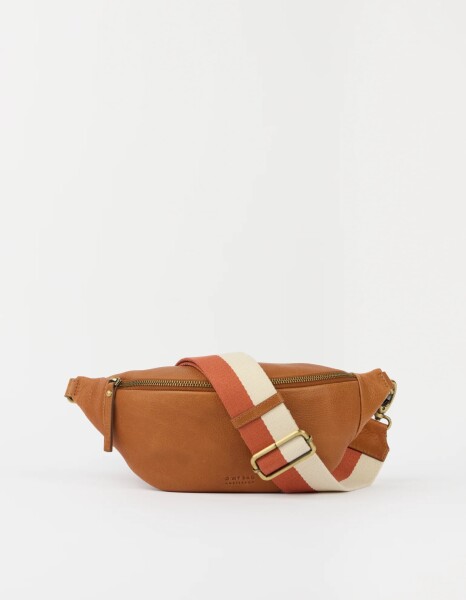 O My Bag Gürteltasche Niko Bum Bag w/Webbing Strap Striped Wild Oak Soft Grain