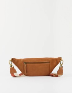 O My Bag Gürteltasche Niko Bum Bag w/Webbing Strap Striped Wild Oak Soft Grain