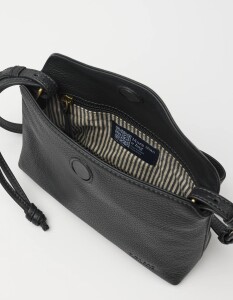 O My Bag Handtasche Sienna Mini Black Soft Grain Leather