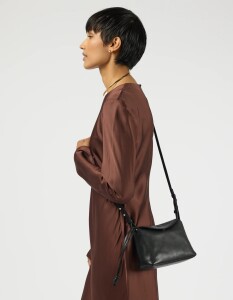 O My Bag Handtasche Sienna Mini Black Soft Grain Leather