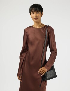 O My Bag Handtasche Sienna Mini Black Soft Grain Leather