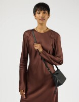 O My Bag Handtasche Sienna Mini Black Soft Grain Leather
