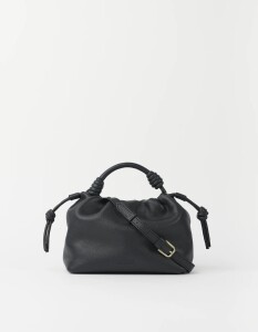 O My Bag Handtasche Kiki mini Black Soft Grain