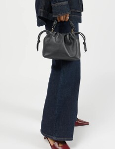 O My Bag Handtasche Kiki mini Black Soft Grain