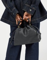 O My Bag Handtasche Kiki mini Black Soft Grain