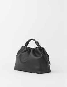 O My Bag Handtasche Kiki midi Black Soft Grain