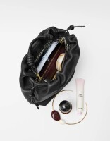 O My Bag Handtasche Kiki midi Black Soft Grain