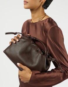 O My Bag Handtasche Kiki midi Chocolate Brown Soft Grain