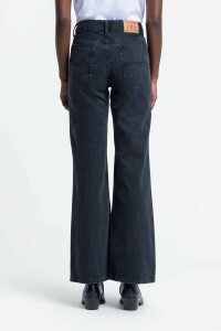 Kings of Indigo Damen Hose Jane Stripe Black Worn