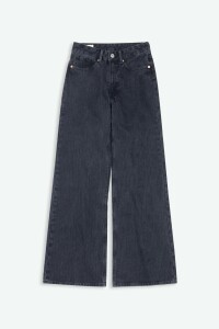 Kings of Indigo Damen Hose Jane Stripe Black Worn