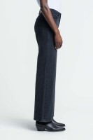 Kings of Indigo Damen Hose Jane Stripe Black Worn