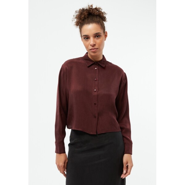Givn Damen Bluse GB-Savannah Wine Red (Tencel)