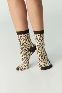 Jute Laune Unisex Socken Leopard