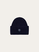 KnowledgeCotton UNISEX Mütze 2210005 big rib beanie Total Eclipse