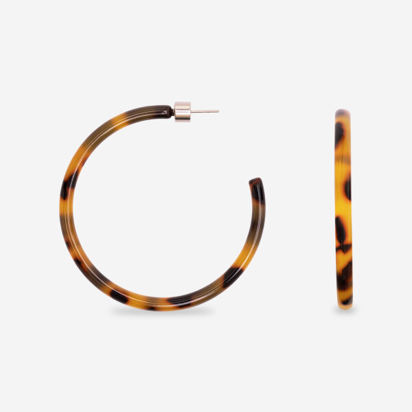 SASSTIE Ohrringe Hoop Dark Cheetah