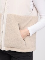 Mazine Damen Weste Fabric Blocking Vest moon/natural